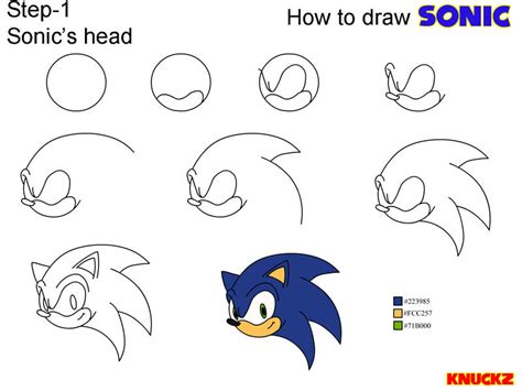 How to draw sonic. step 1 by Knuckz on DeviantArt