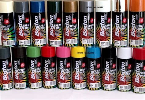 Boston Spray Paint Cans 250G High Quality & Available in 23 Colours ...