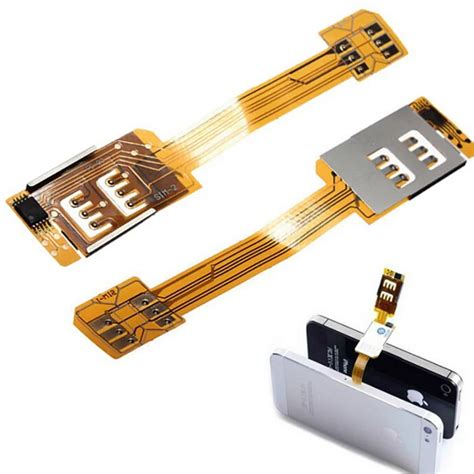 1PC Smartphone SIM Card Adapter For iPhone 5/6 Portable Dual SIM Card ...