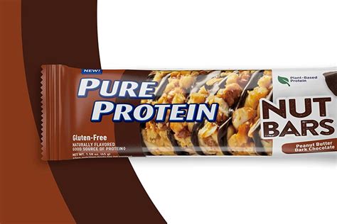 Pure Protein Nut Bars featuring a nut base and 10g of protein