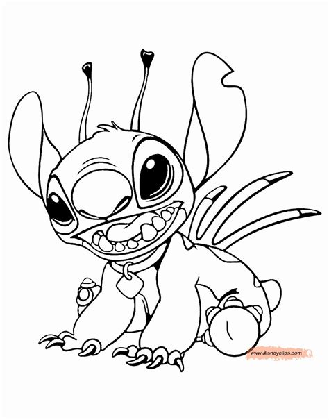 Cute Stitch Coloring Pages Printable - bellajapapu