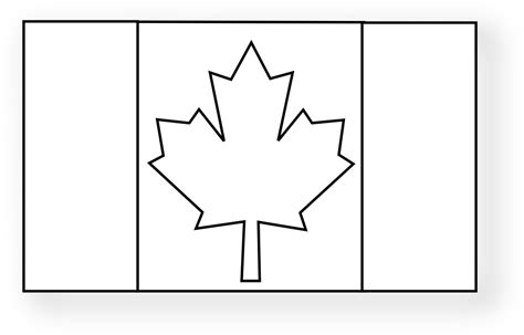 canadian flag line art - Clip Art Library