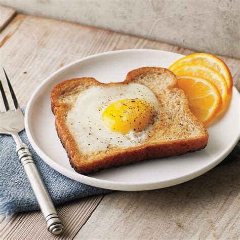 Sunny Side Egg In Toast Recipe from H-E-B