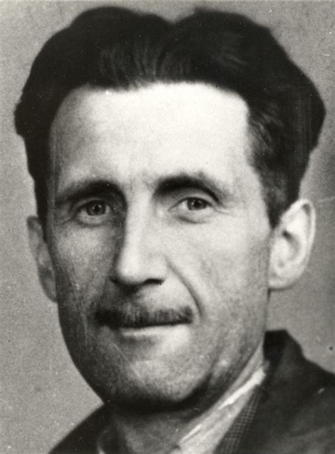 Picture of George Orwell , which appears in an old accreditation for ...