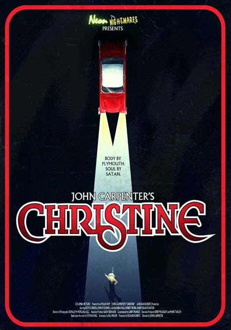 CHRISTINE | Horror movie posters, Horror movie art, Horror posters