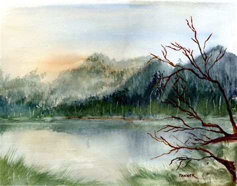 Watercolor Print Landscape Watercolor by WindingRoadGallery