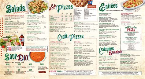 Ledo Pizza menu in La Plata, Maryland, USA