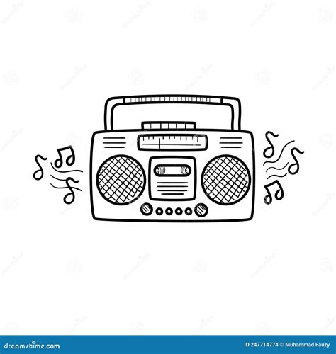 Boombox. Vector Illustration In Cartoon Style On A White Background ...