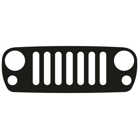 Jeep Grill Logo SVG | Jeep Front Grill Png