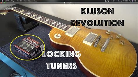 Gibson Les Paul Standard gets Kluson Revolution Locking Tuners and 20. ...