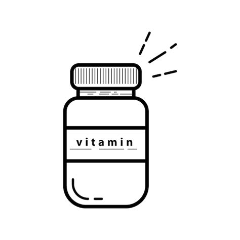 Premium Vector | Vitamin icon. flat icons. outline styles.