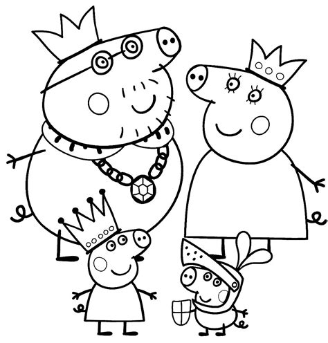 Peppa Pig Coloring Pages - GetColoringPages.com