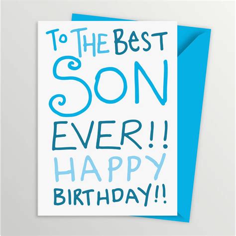 Free Printable Birthday Cards For Son