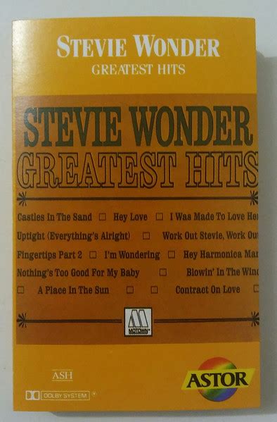 Stevie Wonder – Stevie Wonder's Greatest Hits (Clear Cassette Shell ...