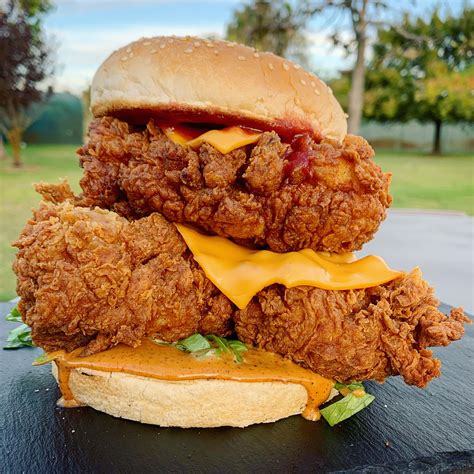 KFC Zinger Stacker Copycat. If anyone wants the recipe, just ask ...