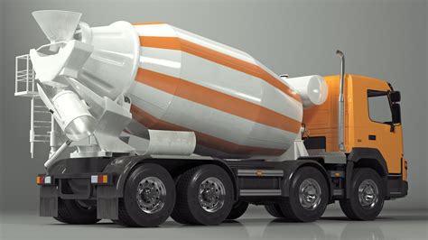 3D model Concrete Mixer Truck Rigged - TurboSquid 2144517