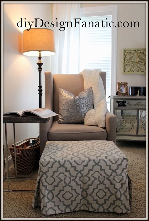 diy Design Fanatic: Ottoman Slipcover