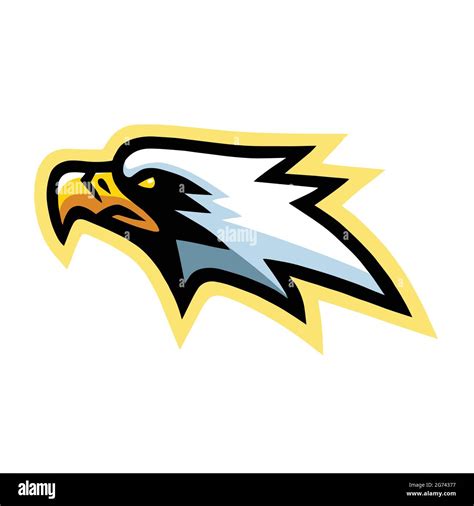 Eagle Hawk Falcon Mascot Logo Mascot Design Cartoon Vector Stock Vector ...