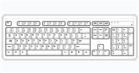 Laptop Keyboard Diagram