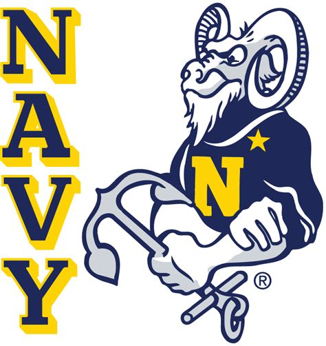 Navy Midshipmen Secondary Logo - NCAA Division I (n-r) (NCAA n-r ...