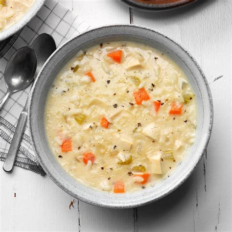 Creamy Chicken Rice Soup Recipe | Taste of Home