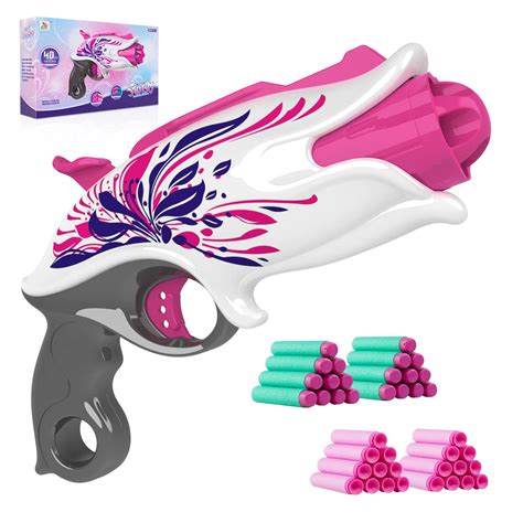 Buy Zecong Girls Toy for Nerf s Bullet, Small Blaster Toy Pistol with ...