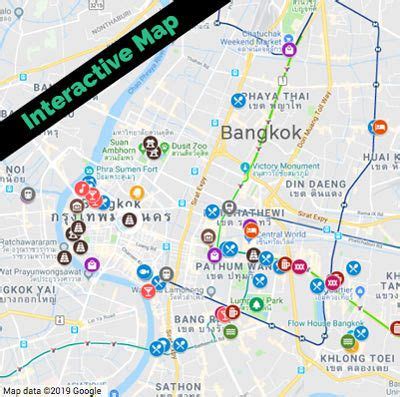 MAP: Bangkok Tourist Map | Free Interactive Map: 75+ Points Of Interest ...