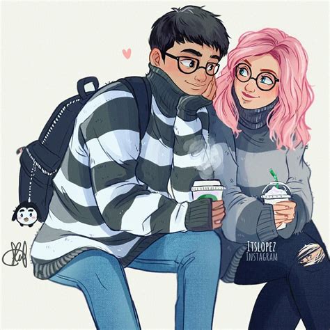 Cute Couple Drawings, Cute Couple Art, Cute Drawings, Cartoon Drawings ...