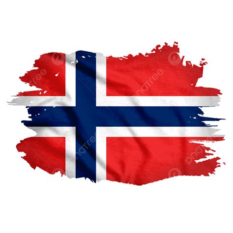 Norway Flag In Watercolor Hard Brush New, Norway, Flag, Norway Flag ...