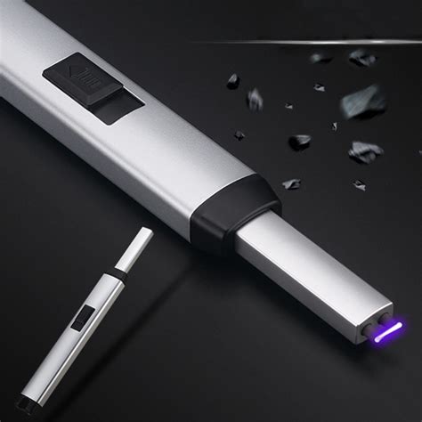 1pc Rechargeable Lighter Windproof USB Electric Flameless Cigarette ...