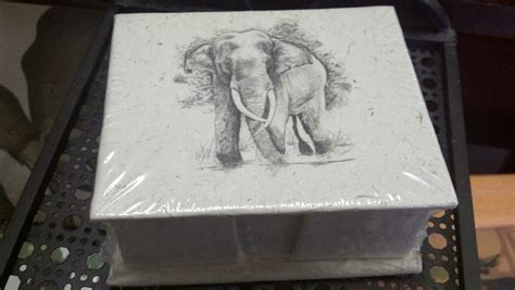 Multicultural Marketplace: Elephant poo paper note box