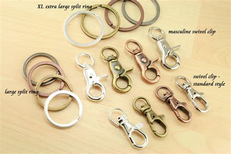 Sampler 5 Key Ring Clips Standard Style DIY 4 Color - Etsy