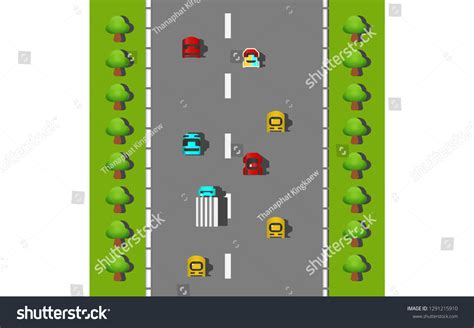 Racing Game 8 Bit Old Video Stock Vector (Royalty Free) 1291215910 ...