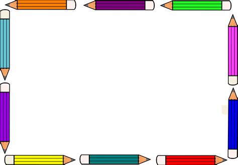 Crayons Border Clip Art