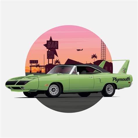 Plymouth road runner superbird :: Behance