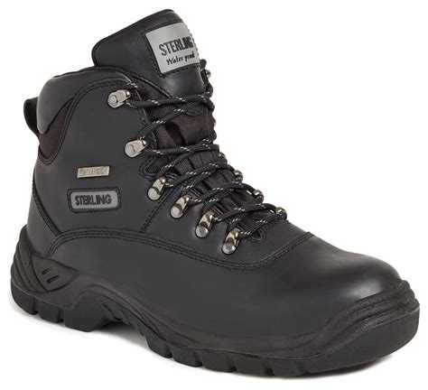 Sterling Waterproof Black Unisex Safety Hiker Boot - Westpoint ...