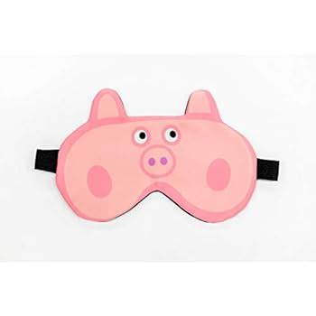 Amazon.com: OhMyGifts Pink Peppa Pig Sleeping Eye Mask - Pink Pigs ...