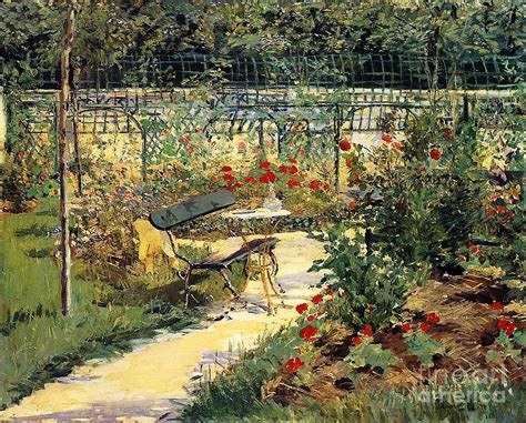 The Garden of Manet Painting by Edouard Manet - Fine Art America