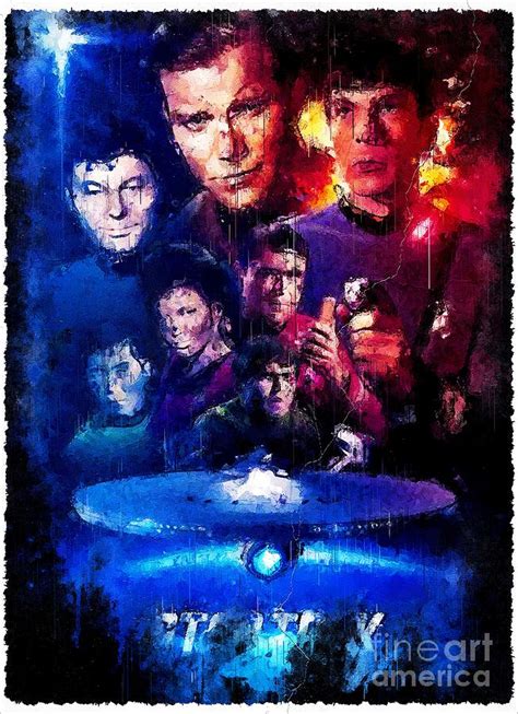 TV Show Star Trek The Original Series Digital Art by Carrie Stanton ...