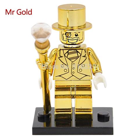 Lego Gold Minifigure : Lego Mr Gold Minifigures Series 10 Lego Custom ...