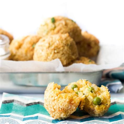 Risotto Balls (Baked Arancini) - Healthy Little Foodies