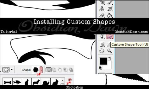 Photoshop Custom Shapes Tutorials