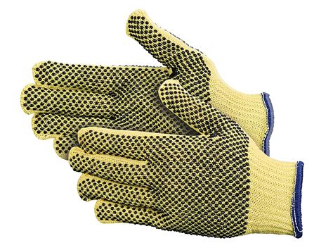 Kevlar® PVC Dot Knit Cut Resistant Gloves - Medium S-9866M - Uline