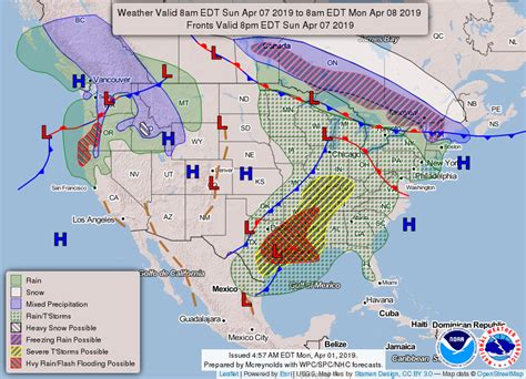 Cold Front Weather Map