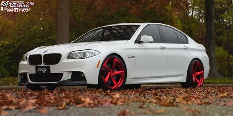 BMW 550 M Sport Niche DTM Wheels hi polish transparent matte candy red