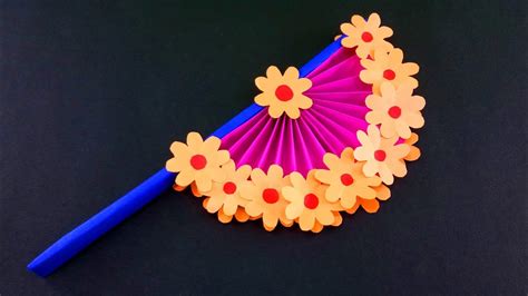 How to Make Easy Paper Fans - Easy DIY Crafts - YouTube