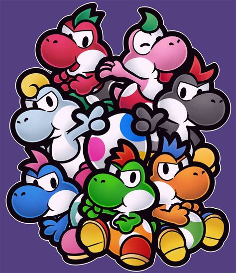 Yoshi Kids (Paper Mario: TTYD) by MuzYoshi on DeviantArt | Mario, Paper ...