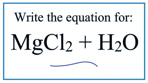 Unbelievable Magnesium Chloride Balanced Equation Maths Formulas For ...