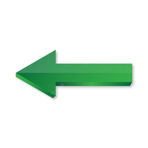 Green Arrow Left Direction Symbol, Green Arrow, Arrow Left, Arrow PNG ...