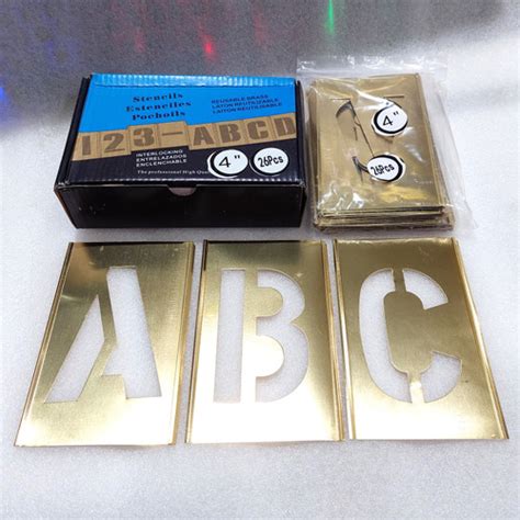 Jual Stencil Brass Letter 100mm Stencil Alfabet Huruf Brass Stencil ...